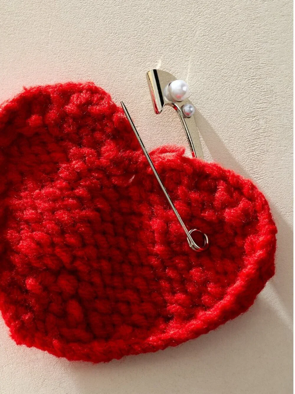 NWT Free People Comet Brooch in Red